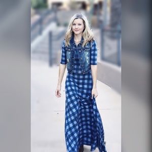 Medium Buffalo Check Plaid Ana dress NWT